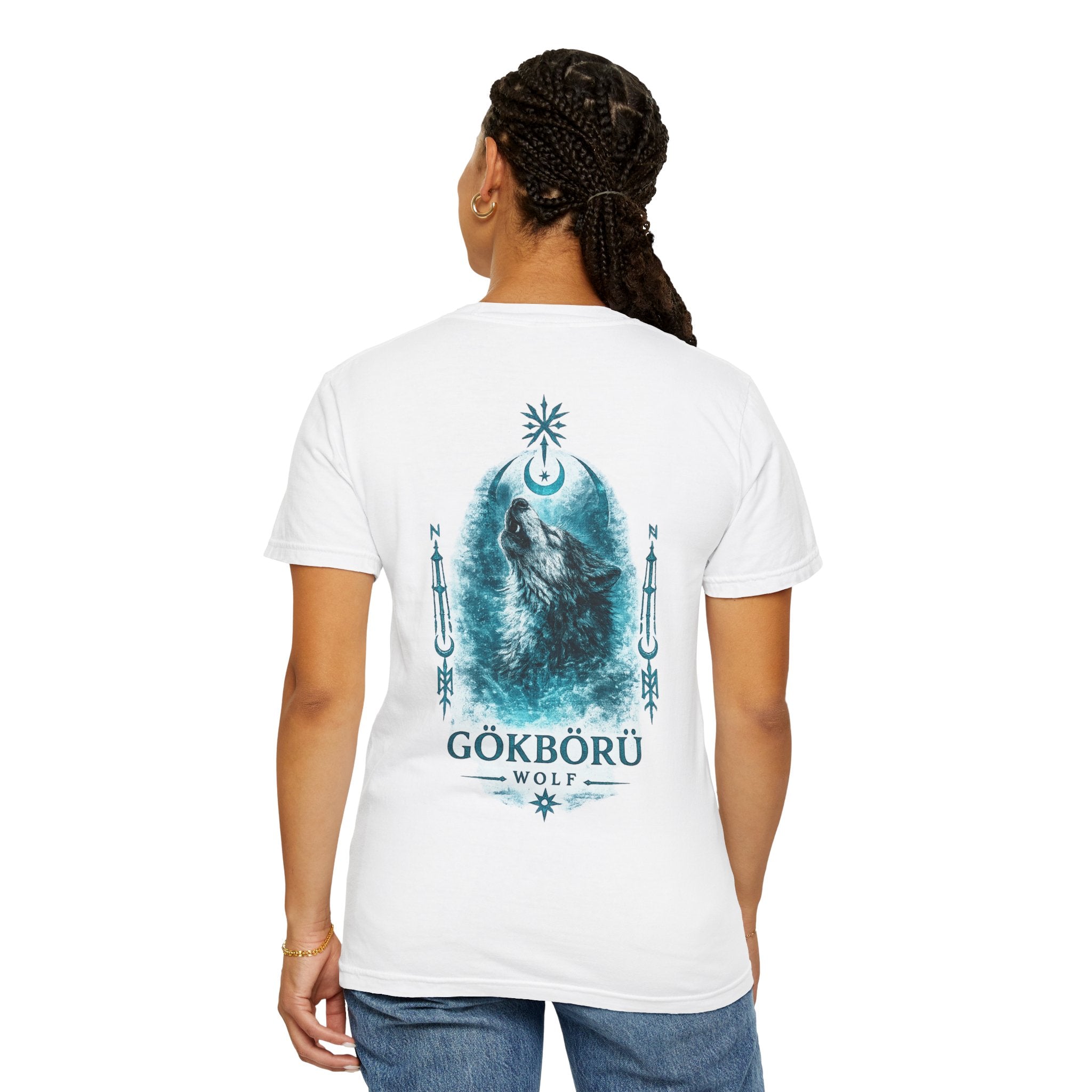 Wolf Graphic T-Shirt — Gökbörü Wolf Crest Tee