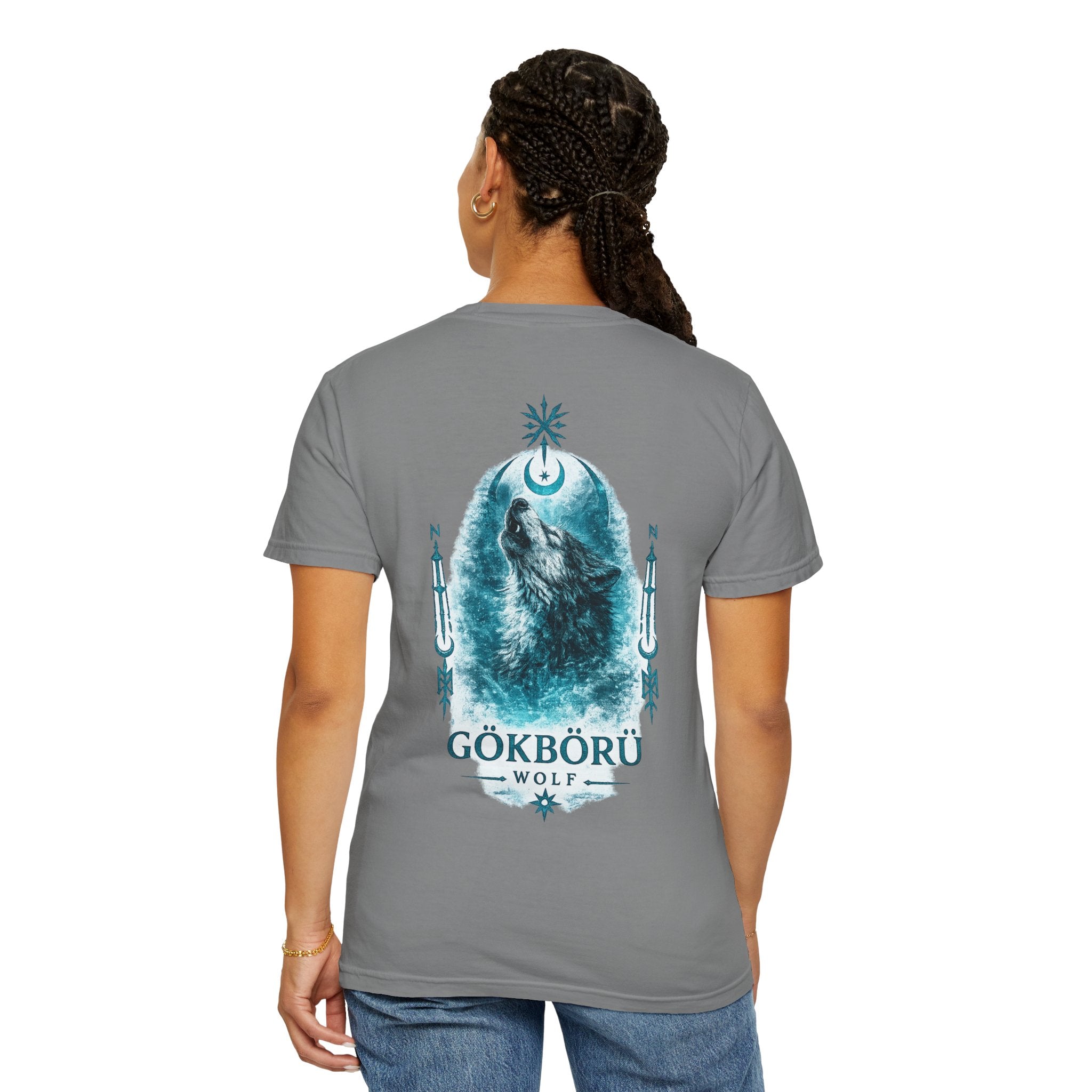 Wolf Graphic T-Shirt — Gökbörü Wolf Crest Tee