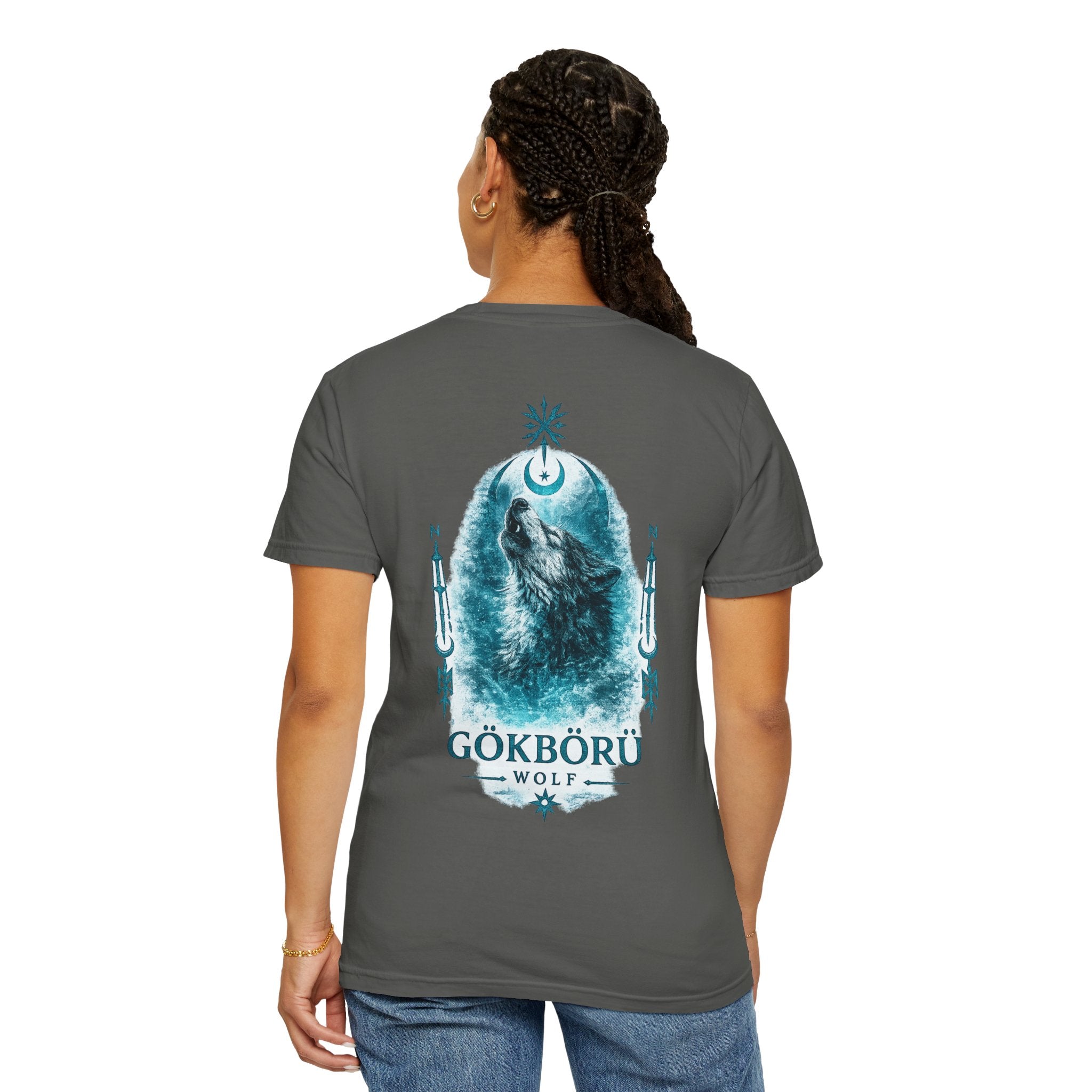 Wolf Graphic T-Shirt — Gökbörü Wolf Crest Tee