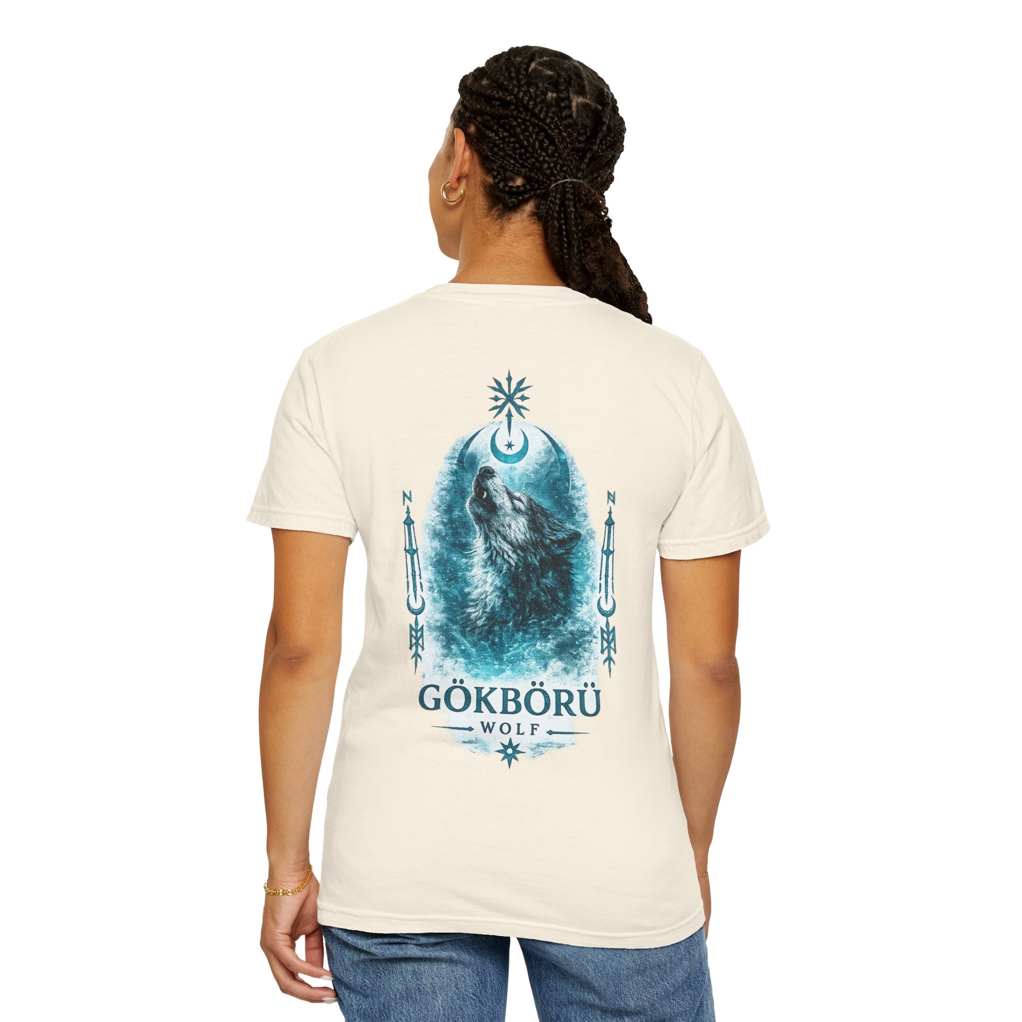 Wolf Graphic T-Shirt — Gökbörü Wolf Crest Tee
