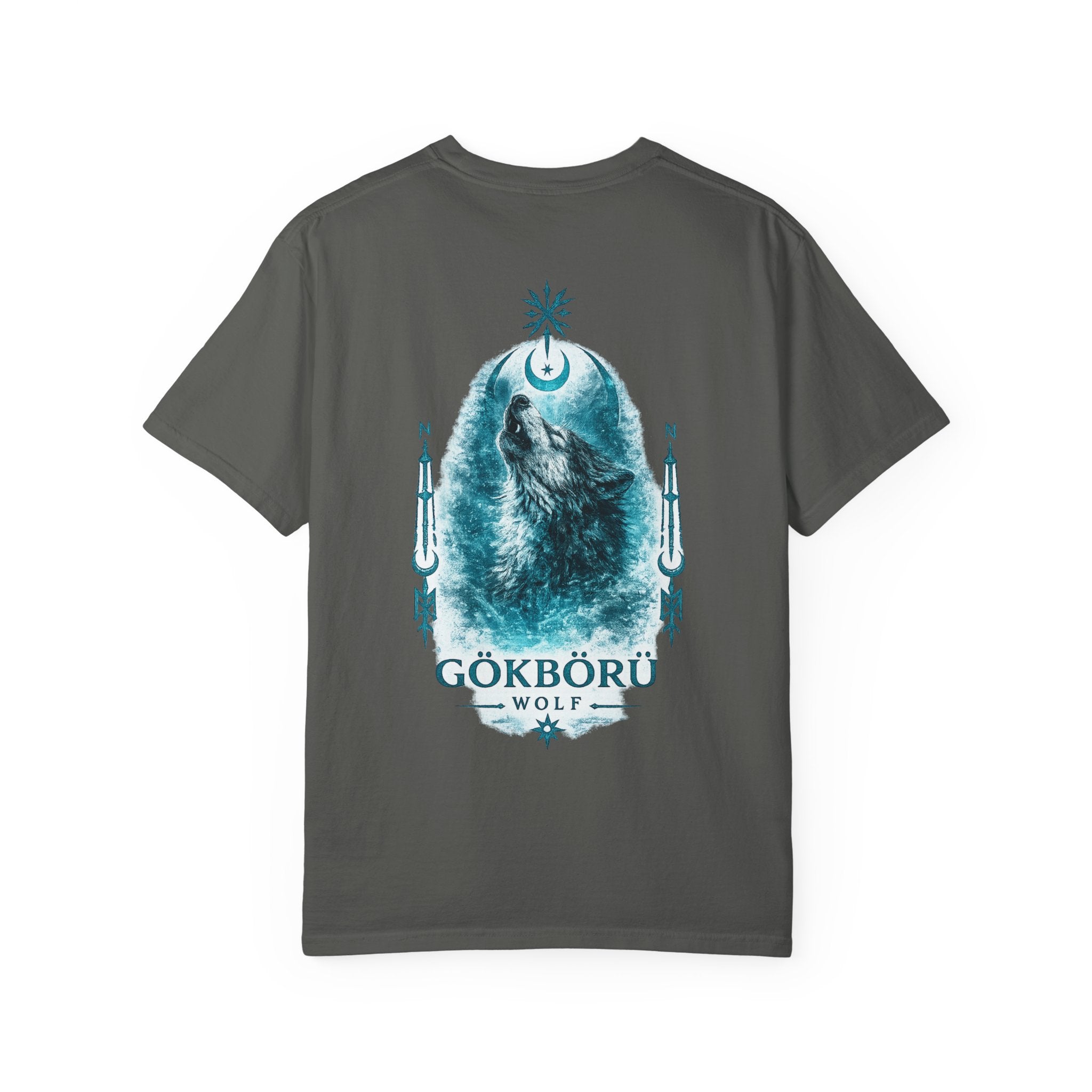 Wolf Graphic T-Shirt — Gökbörü Wolf Crest Tee